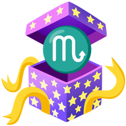 Scorpio and wrapped gift