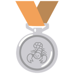 scorpion and 2nd place medal