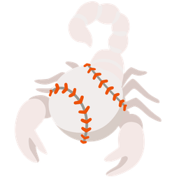 scorpion and baseball