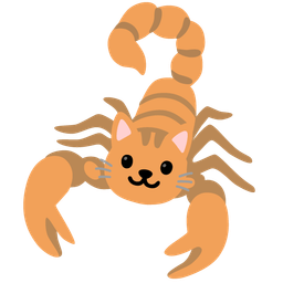 scorpion and cat face