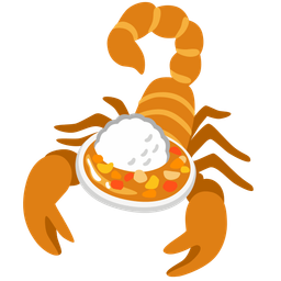 scorpion and curry rice