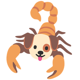 scorpion and dog face