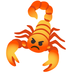 scorpion and enraged face