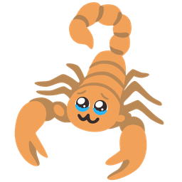 scorpion and face holding back tears