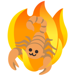 scorpion and fire