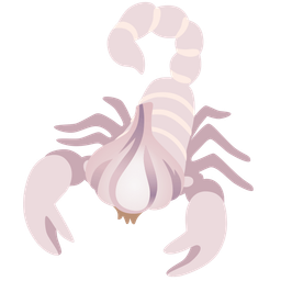 scorpion and garlic
