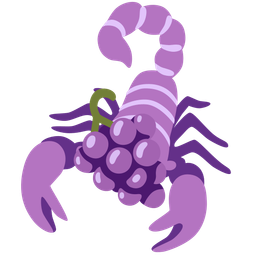 scorpion and grapes