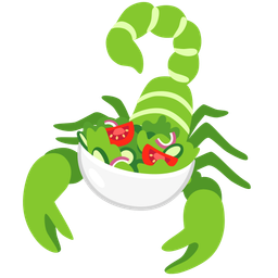scorpion and green salad