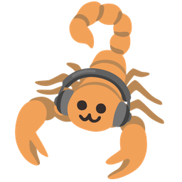 scorpion and headphone