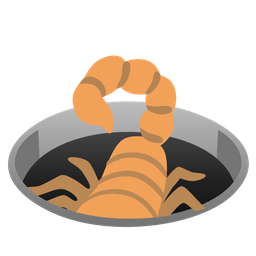 scorpion and hole