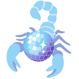 scorpion and mirror ball