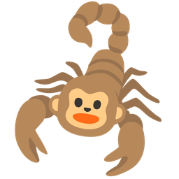 scorpion and monkey face