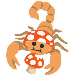 scorpion and mushroom