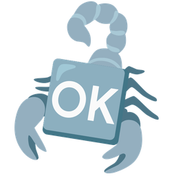 scorpion and OK button
