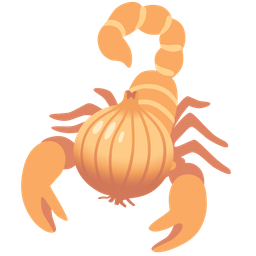 scorpion and onion