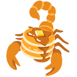 scorpion and pancakes