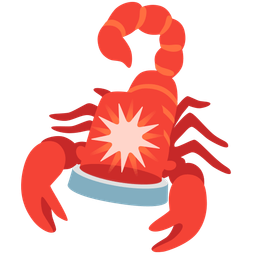 scorpion and police car light