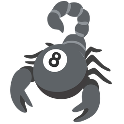 scorpion and pool 8 ball