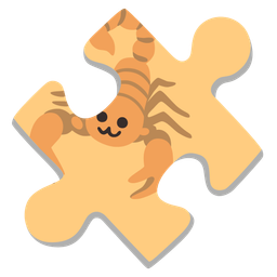 scorpion and puzzle piece
