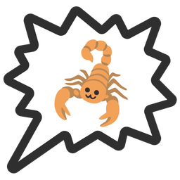 scorpion and right anger bubble