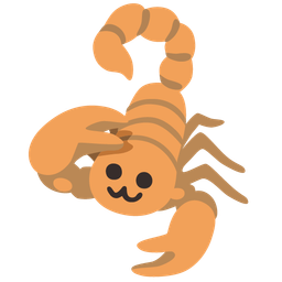 scorpion and saluting face