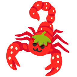 scorpion and strawberry