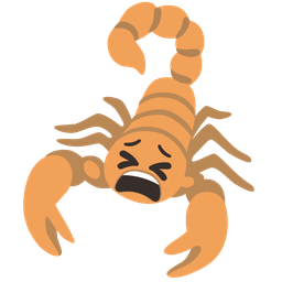 scorpion and tired face