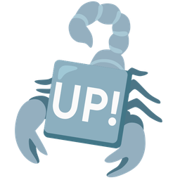 scorpion and UP! button