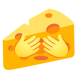 see-no-evil monkey and cheese wedge