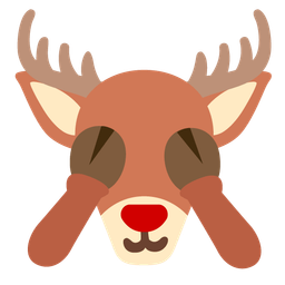 see-no-evil monkey and deer