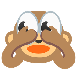 see-no-evil monkey and eyes