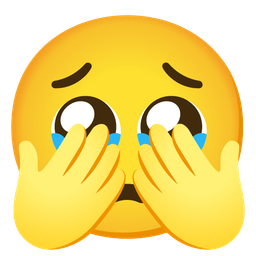 see-no-evil monkey and face holding back tears