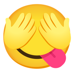 See-no-evil monkey and Face savoring food