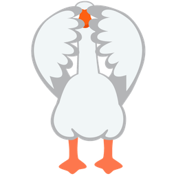 see-no-evil monkey and goose