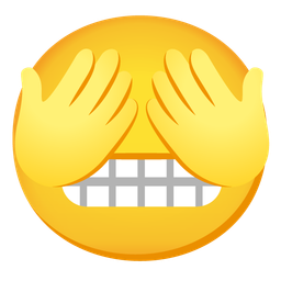 see-no-evil monkey and grimacing face