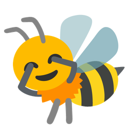 see-no-evil monkey and honeybee