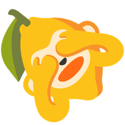 see-no-evil monkey and lemon