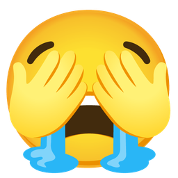 see-no-evil monkey and loudly crying face