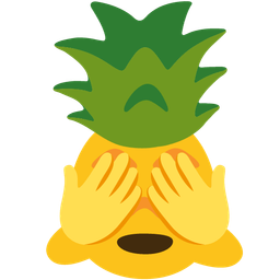 see-no-evil monkey and pineapple