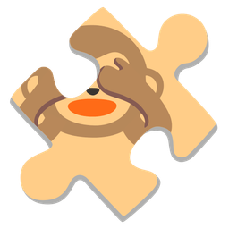 see-no-evil monkey and puzzle piece