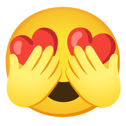 See-no-evil monkey and Smiling face with heart-eyes