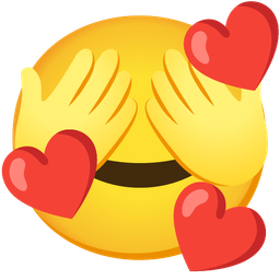 See-no-evil monkey and Smiling face with hearts