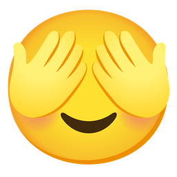 See-no-evil monkey and Smiling face