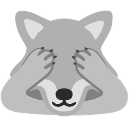 see-no-evil monkey and wolf