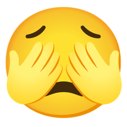 see-no-evil monkey and worried face