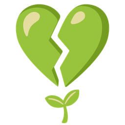 seedling and broken heart