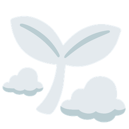 seedling and cloud