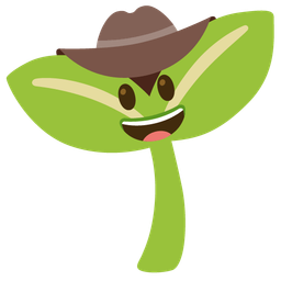 seedling and cowboy hat face