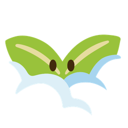 seedling and face in clouds