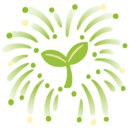 seedling and fireworks